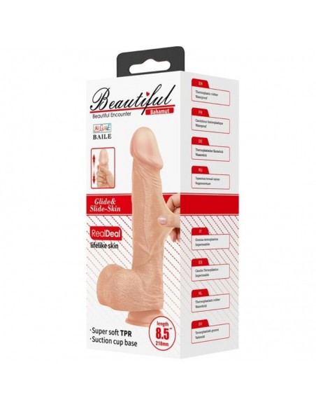 BEAUTIFUL ENCOUNTER BAHAMUT DILDO REALISTICO FLEXIBLE 218 CM NATURAL