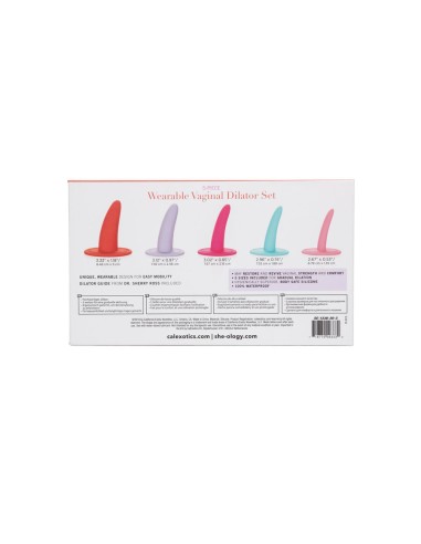 CALEX KIT 5PC DILATADORES VAGINALES O ANALES MULTICOLOR