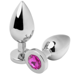 METALHARD ANAL PLUG DIAMOND ROSA SMALL 571CM