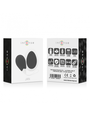 INTENSE JAN HUEVO VIBRADOR CONTROL REMOTO NEGRO