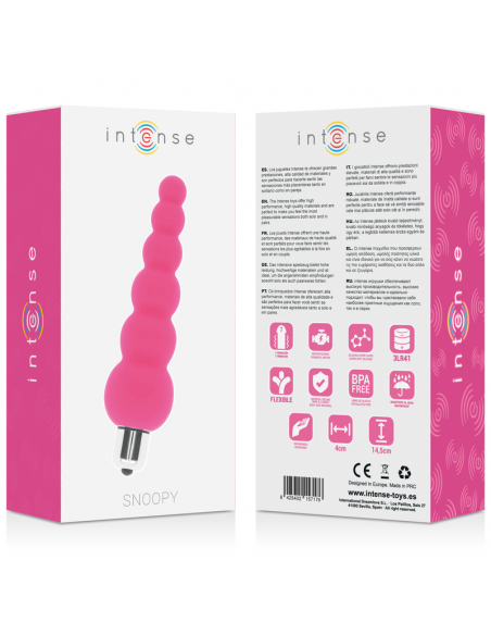 INTENSE SNOOPY 7 SPEEDS SILICONE ROSA INTENSO