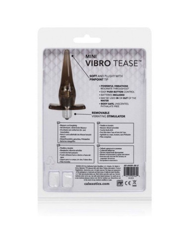 CALEX PLUG MINI VIBRO TEASE VIBRADOR NEGRO