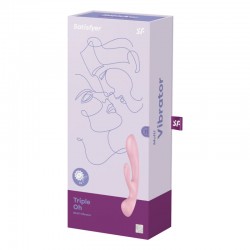 SATISFYER TRIPLE OH VIBRADOR HiBRIDO AZUL 2