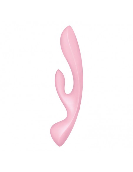 SATISFYER TRIPLE OH VIBRADOR HiBRIDO ROSA
