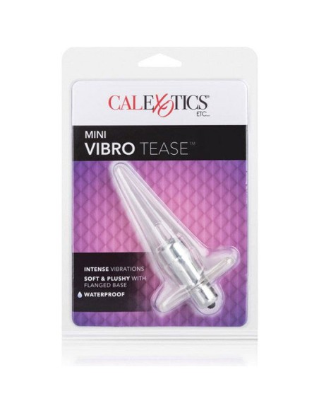 CALEX PLUG MINI VIBRO TEASE VIBRADOR TRANSPARENTE