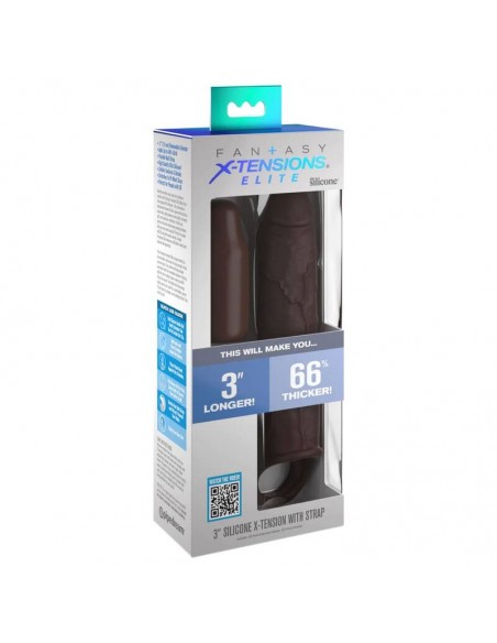 PIPEDREAMS EXTENSION W STRAP 1778 CM BROWN