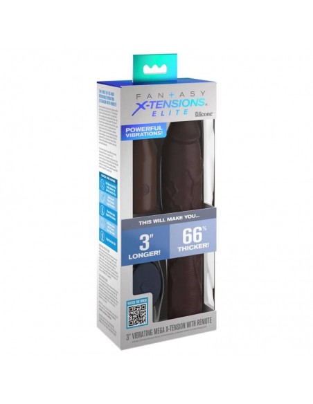 PIPEDREAMS SLEEVE 2286 CM 762 CM PLUG REMOTE BROWN
