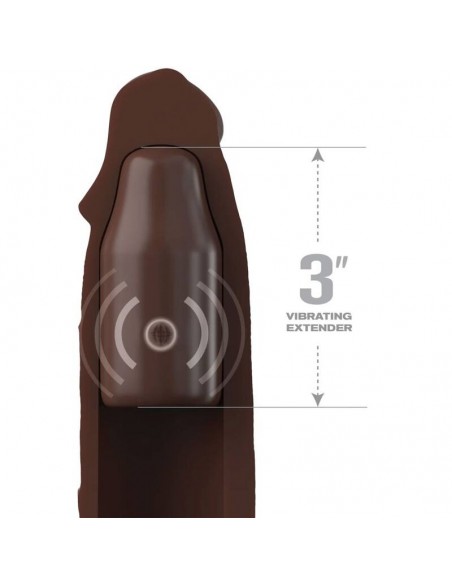PIPEDREAMS SLEEVE 2286 CM 762 CM PLUG REMOTE BROWN