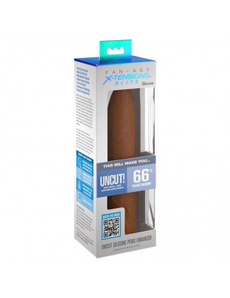 PIPEDREAMS EXTENSION SLEEVE UNCUT 1778 CM CARAMEL