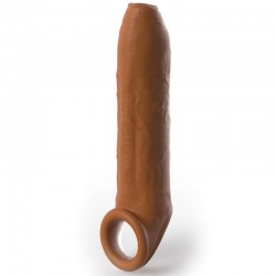 PIPEDREAMS SLEEVE UNCUT 1778 CM W STRAP CARAMEL