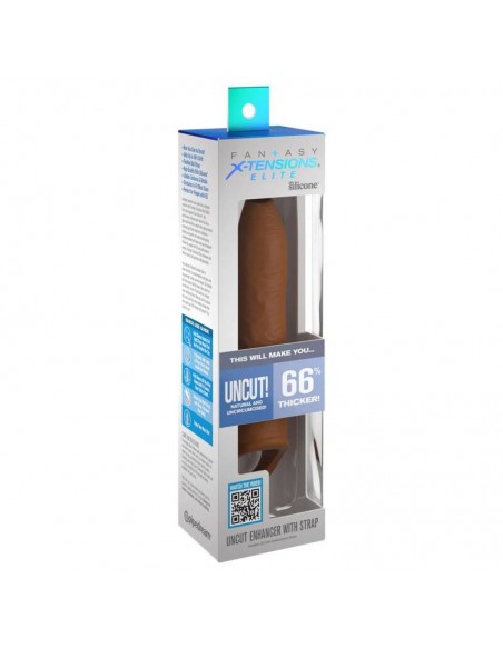 PIPEDREAMS SLEEVE UNCUT 1778 CM W STRAP CARAMEL