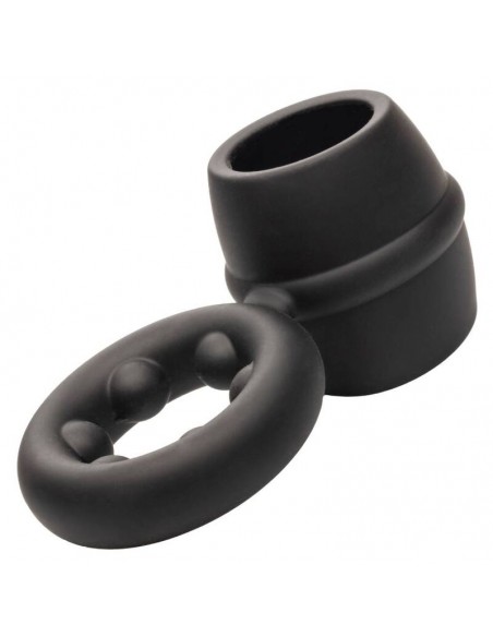 CALIFORNIA EXOTICS ALPHA DUAL MAGNUM RING NEGRO