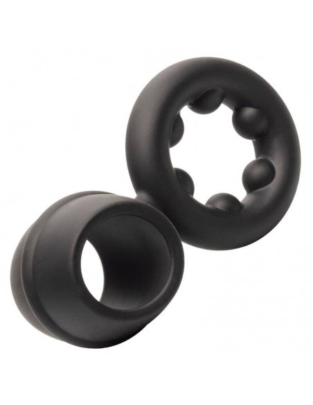 CALIFORNIA EXOTICS ALPHA DUAL MAGNUM RING NEGRO