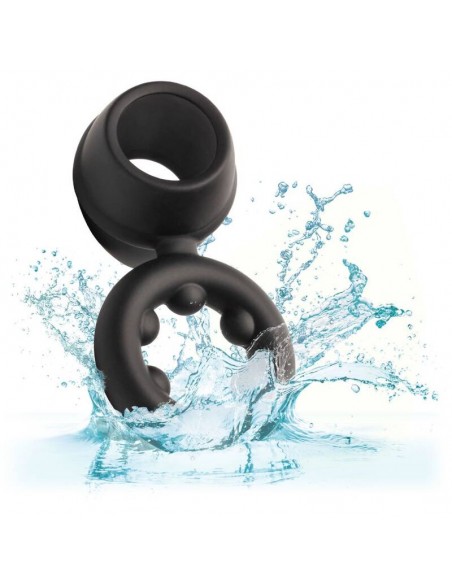 CALIFORNIA EXOTICS ALPHA DUAL MAGNUM RING NEGRO