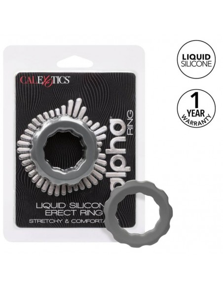 CALIFORNIA EXOTICS ALPHA ERECT RING GRIS