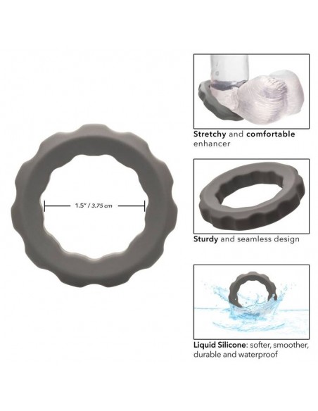 CALIFORNIA EXOTICS ALPHA ERECT RING GRIS