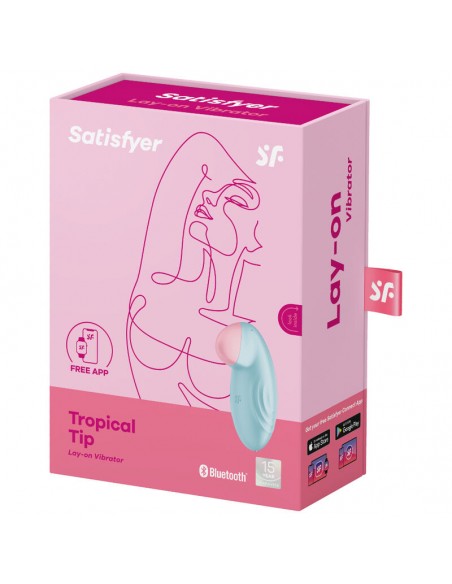 SATISFYER TROPICAL TIP VIBRADOR LAY ON AZUL