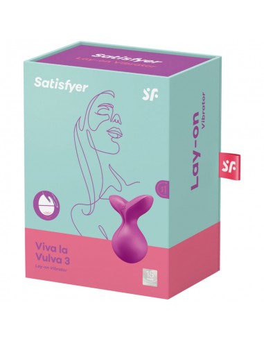 SATISFYER VIVA LA VULVA 3 VIBRADOR LAY ON VIOLETA