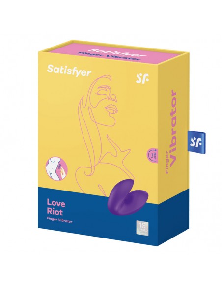 SATISFYER LOVE RIOT VIBRADOR DEDAL MORADO