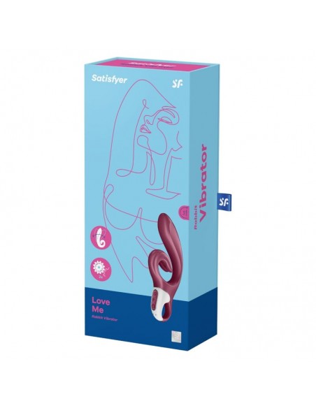 SATISFYER LOVE ME VIBRADOR RABBIT AZUL