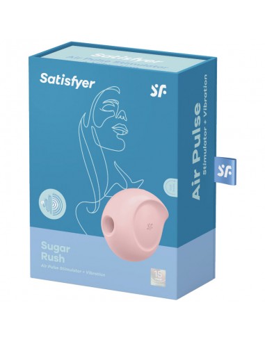 SATISFYER SUGAR RUSH ESTIMULADOR Y VIBRADOR ROSA