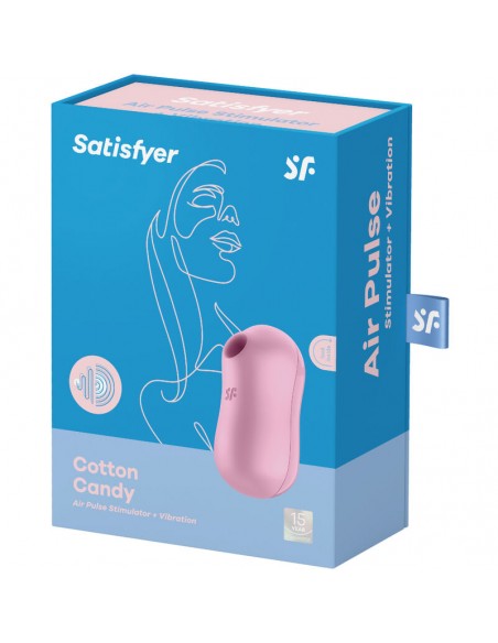 SATISFYER COTTON CANDY ESTIMULADOR Y VIBRADOR LILA