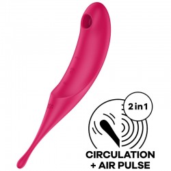 SATISFYER TWIRLING PRO ESTIMULADOR Y VIBRADOR AZUL 2