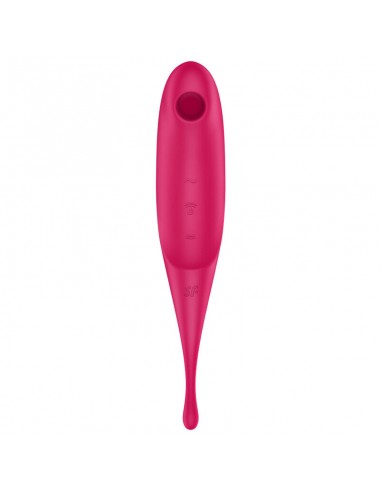 SATISFYER TWIRLING PRO ESTIMULADOR Y VIBRADOR ROJO