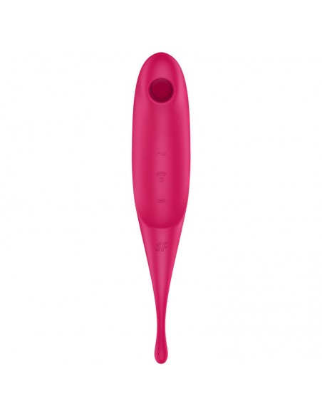 SATISFYER TWIRLING PRO ESTIMULADOR Y VIBRADOR ROJO
