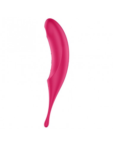 SATISFYER TWIRLING PRO ESTIMULADOR Y VIBRADOR ROJO