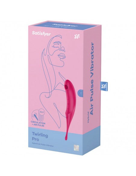 SATISFYER TWIRLING PRO ESTIMULADOR Y VIBRADOR ROJO