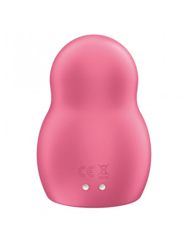 SATISFYER PRO TO GO 1 ESTIMULADOR Y VIBRADOR DOBLE ROJO