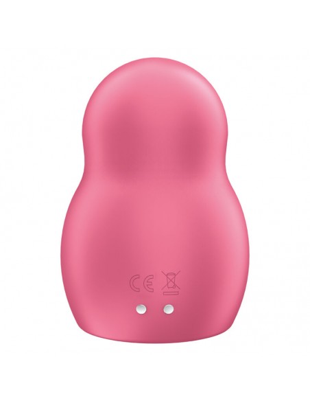 SATISFYER PRO TO GO 1 ESTIMULADOR Y VIBRADOR DOBLE ROJO