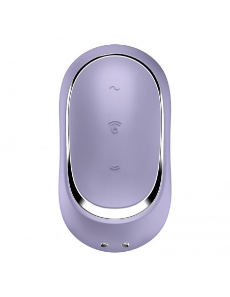 SATISFYER PRO TO GO 2 ESTIMULADOR Y VIBRADOR DOBLE VIOLETA