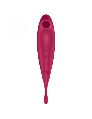 SATISFYER TWIRLING PRO ESTIMULADOR Y VIBRADOR APP ROJO