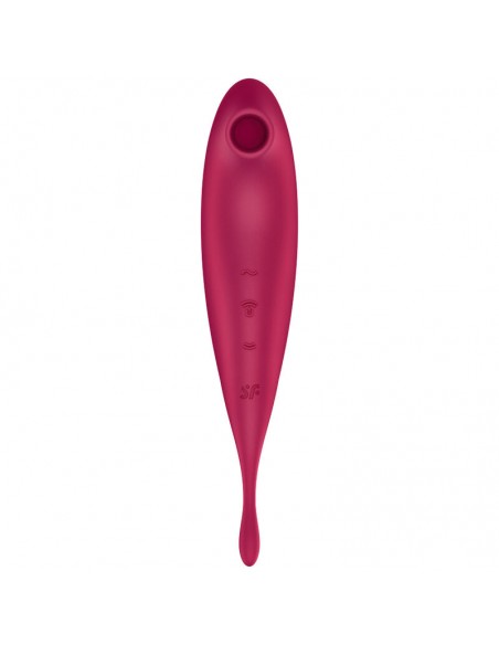 SATISFYER TWIRLING PRO ESTIMULADOR Y VIBRADOR APP ROJO SATISFYER TWIRLING PRO ESTIMULADOR Y VIBRADOR APP ROJO