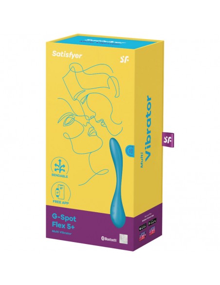 SATISFYER G SPOT FLEX 5 MULTI VIBRADOR AZUL