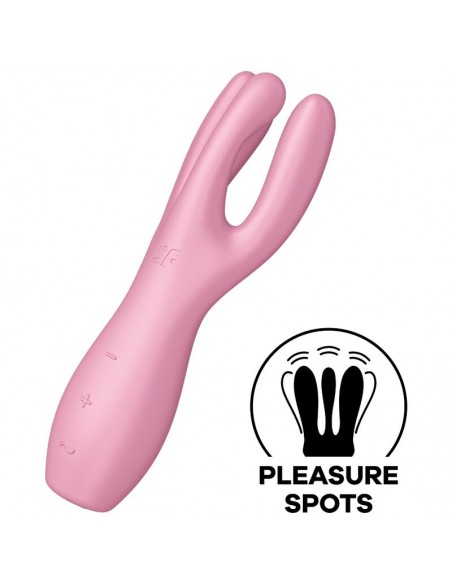 SATISFYER THREESOME 3 VIBRADOR ROSA