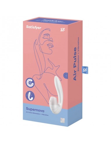 SATISFYER SUPERNOVA ESTIMULADOR Y VIBRADOR BLANCO