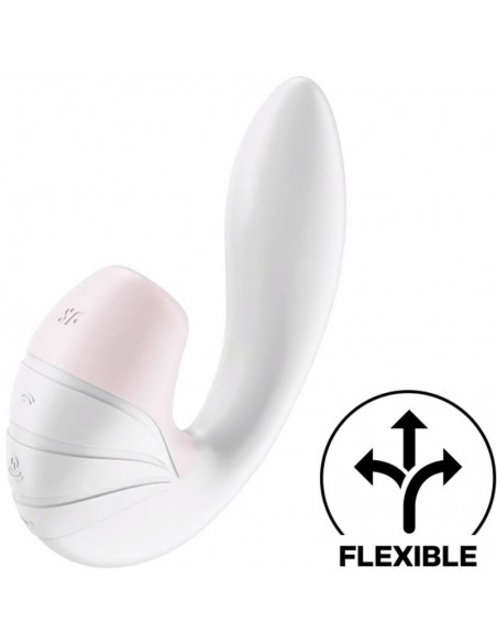 SATISFYER SUPERNOVA ESTIMULADOR Y VIBRADOR BLANCO