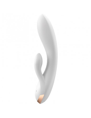 SATISFYER DOUBLE FLEX VIBRADOR APP BLANCO