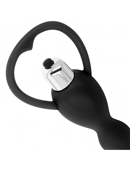 OHMAMA ESTIMULADOR ANAL CON VIBRACION NEGRO