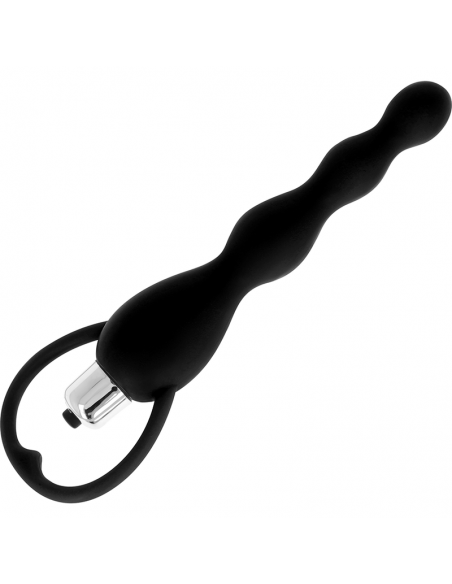 OHMAMA ESTIMULADOR ANAL CON VIBRACION NEGRO