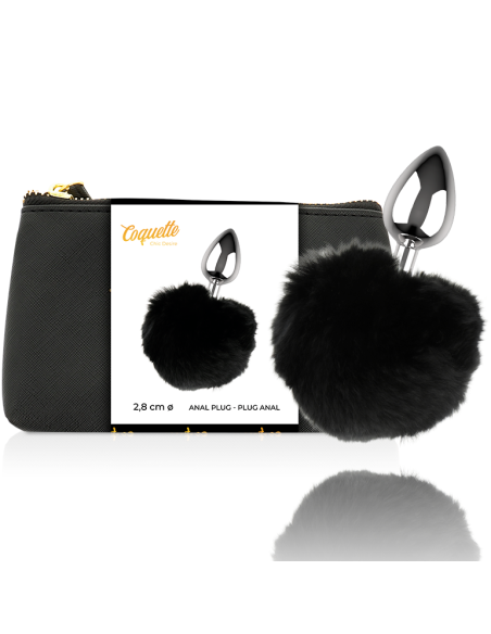 COQUETTE PLUG ANAL DE METAL TALLA L 28 x 41 CM