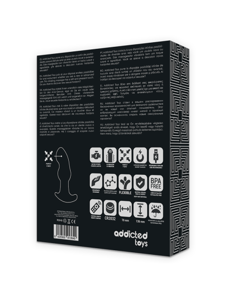 ADDICTED TOYS CONTROL REMOTO PLUG ANAL P SPOT NEGRO