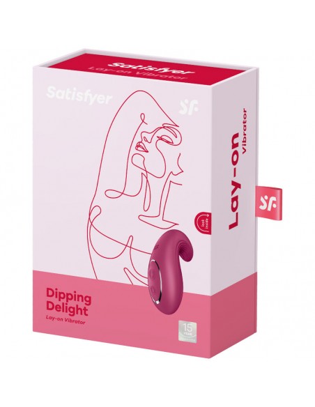 SATISFYER DIPPING DELIGHT VIBRADOR LAY ON ROJO