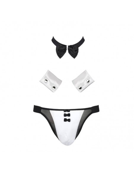 PASSION 036 SLIP ALFROJO NEGRO S M