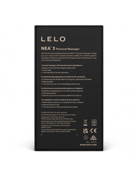 LELO NEA 3 MASAJEADOR PERSONAL NEGRO