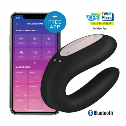 SATISFYER DOUBLE JOY CON APP MORADO 2