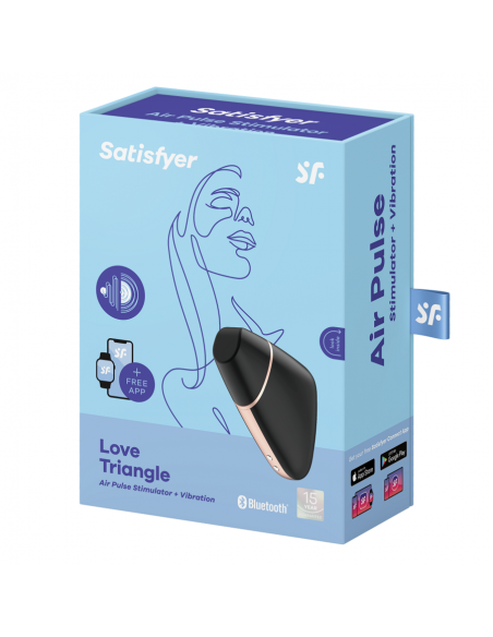 SATISFYER LOVE TRIANGLE ESTIMULADOR Y VIBRADOR BLANCO
